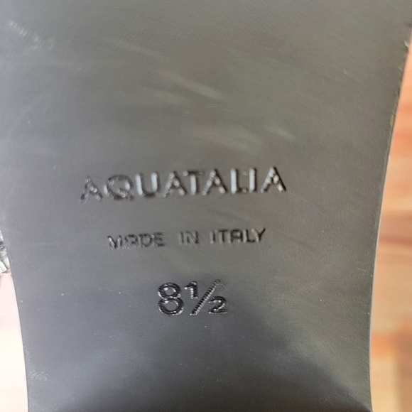 Aquatalia Billina Combo Moto Women's Black leather ankle boots - Picture 11 of 11